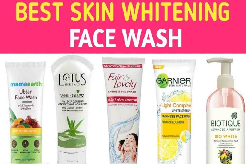 Skin whitening face wash