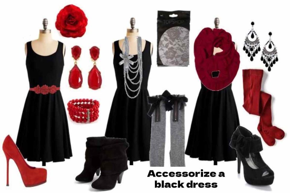 accessorize a black dress